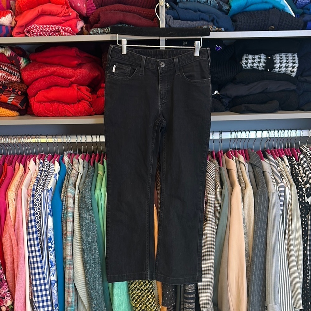 Carhartt black cropped jeans size 2